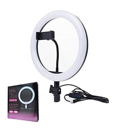 6 Fit Tripod Stand +10" Ring Light + K8 Microphone_img_1