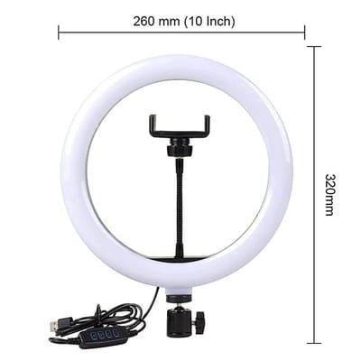 6 Fit Tripod Stand +10" Ring Light + K8 Microphone_img_4