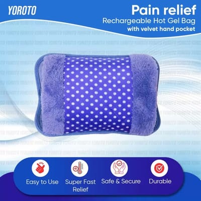 Electric Hot Water Bag Pain Remover - Multicolour - Hot Water Bag_img_4