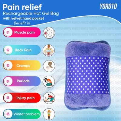 Electric Hot Water Bag Pain Remover - Multicolour - Hot Water Bag_img_1