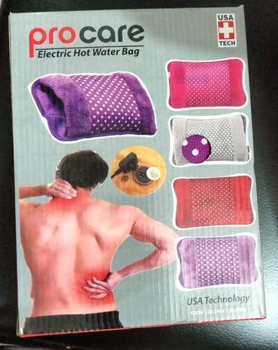 Electric Hot Water Bag Pain Remover - Multicolour - Hot Water Bag_img_5