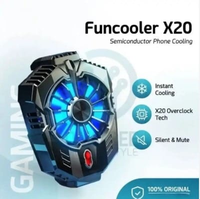 MEMO X20 RGB Mobile Gaming Cooler - Dual-Mode Active Cooling Semiconductor Phone Fan