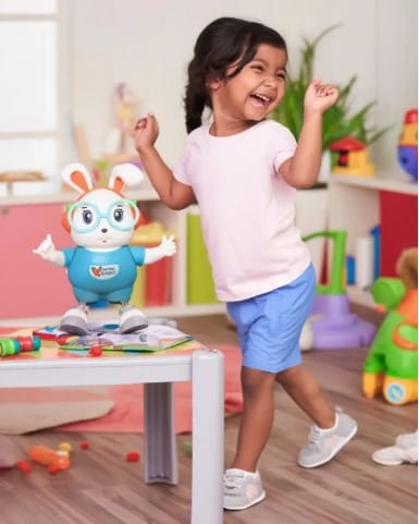 Dancer Rabbit Bunny Swing Dance Toy For Kids_img_1