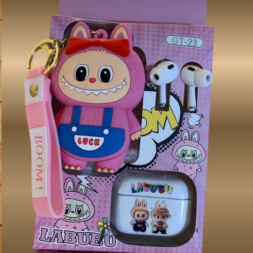 Labubu Wireless Earbuds with Cute Cartoon Stuffed Case GT-21