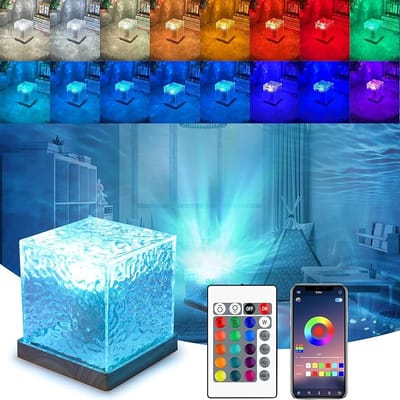 Dynamic Rotating Water Ripple Night Light_img_2