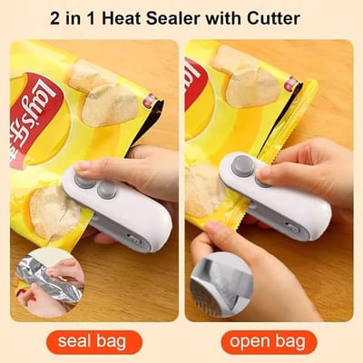 2 in 1 Rechargeable Mini Plastic Bag Sealing Machine_img_2