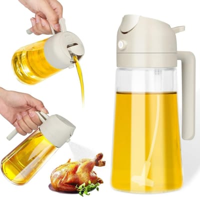 Dual Function Oil Dispenser Sprayer Misting Bottle || oil spray_img_0