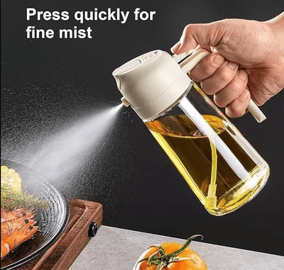 Dual Function Oil Dispenser Sprayer Misting Bottle || oil spray_img_1
