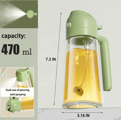 Dual Function Oil Dispenser Sprayer Misting Bottle || oil spray_img_2