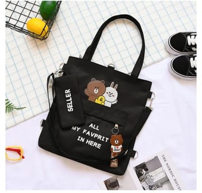 Canvas Bag Female Handbag Student_img_0