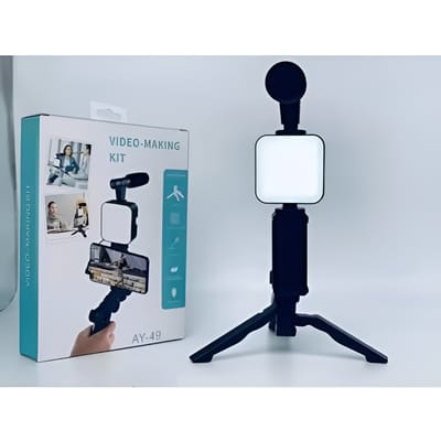 AY-49 remote control Video Kits Microphone LED Fill Light Mini Tripod_img_1