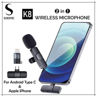 K8 Collar Wireless Microphone for Type C Mobiles_img_2