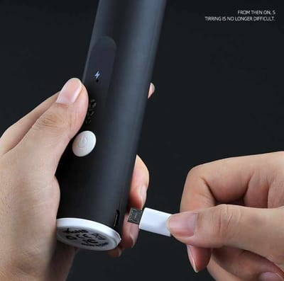 Rechargeable Handheld 3-Speed Adjustable For Latte Coffee mixer 2 in 1Milk Frother_img_2