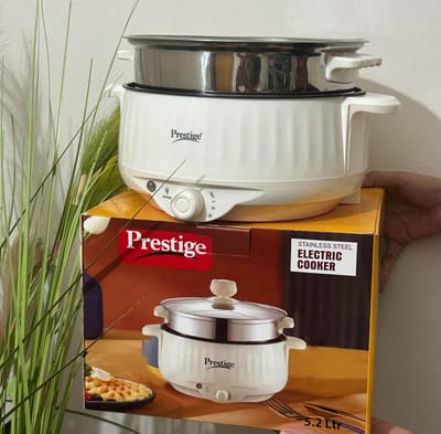 Prestige Electric Multicooker Multifunctional Rice Cooker Frying Pan 6.5 Litre_img_4