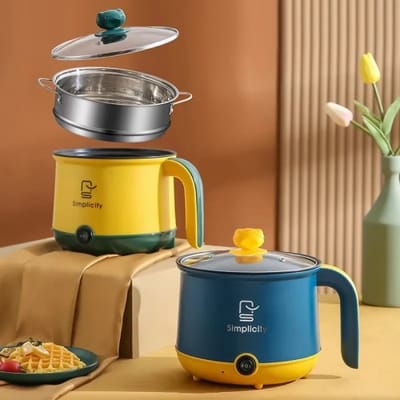 Simplicity Portable Electric Multicooker Cooking Pot With Steamer 1.8L_img_0
