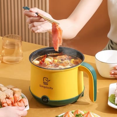 Simplicity Portable Electric Multicooker Cooking Pot With Steamer 1.8L_img_2