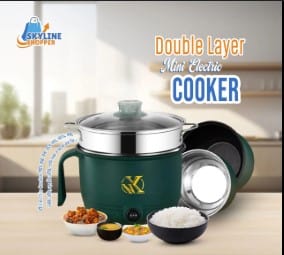 Electric Double Layer Non-stick Cooking pot 1.8 L_img_2