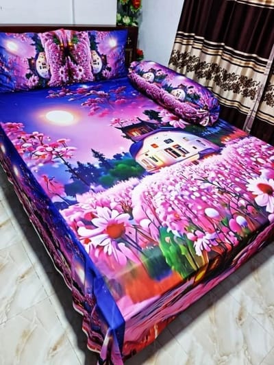 Primium 3D Bedsheet Four Piece Set_img_0