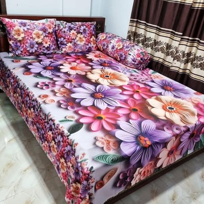 Primium 3D Bedsheet Four Piece Set_img_0