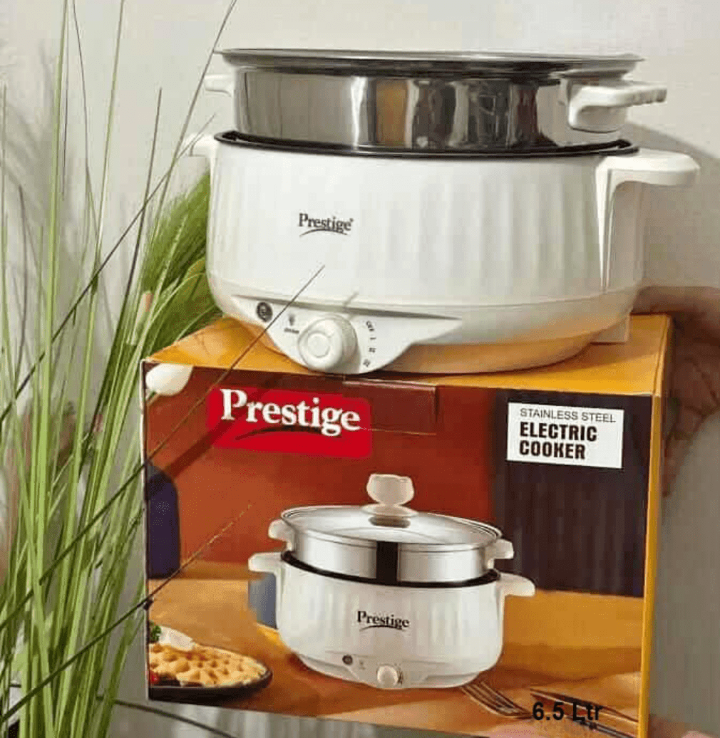 Prestige Electric Multicooker Multifunctional Rice Cooker Frying Pan 6.5 Litre