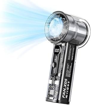 X05 Handheld Fan Portable High-Speed Cooling Turbine – AI Cooling Mini Fan Bangladesh