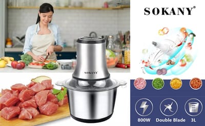 Sokany 800watt meat Grinder and blender (model-7005A)3.Lt_img_2