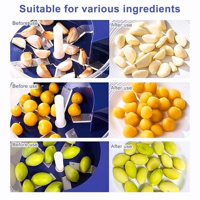 Automatic Vegetable Peeling Machine, Rechargeable Electric Fruit and Vegetable Peeler Suitable for Grapes, Cherry Tomatoes, Garlic_img_1