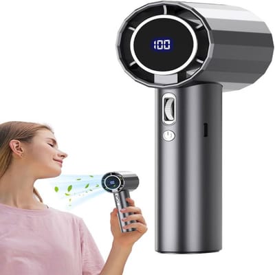 Small Wind Cannon Fan With Adjustable Speed & Digital Display_img_1