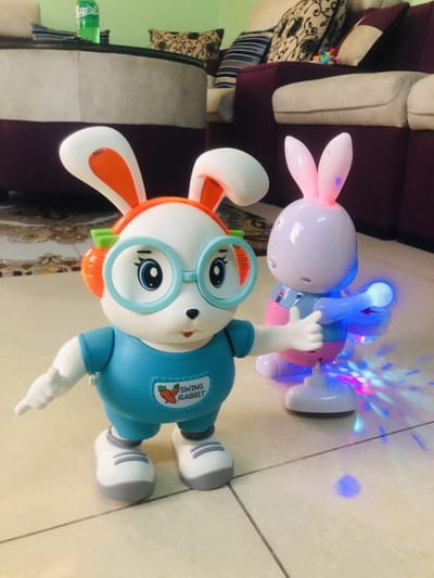 Dancer Rabbit Bunny Swing Dance Toy For Kids_img_2