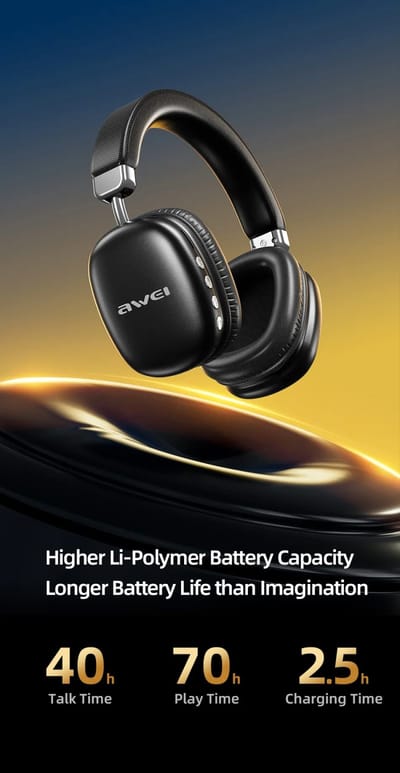 Awei AT8 Bluetooth Wireless Headphones (6 Month Warranty)_img_3