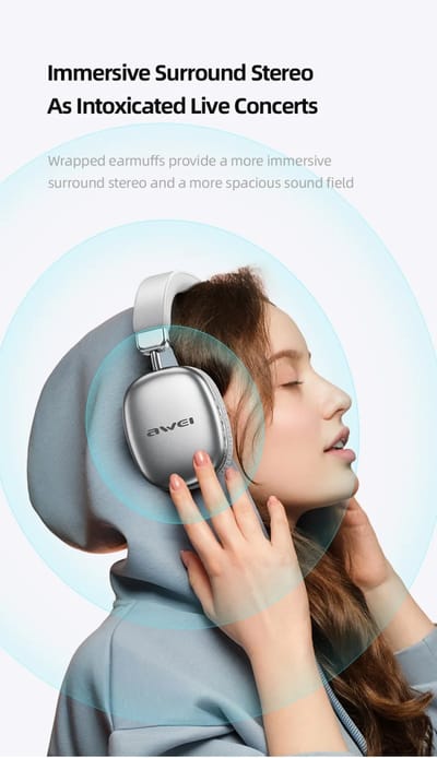 Awei AT8 Bluetooth Wireless Headphones (6 Month Warranty)_img_5