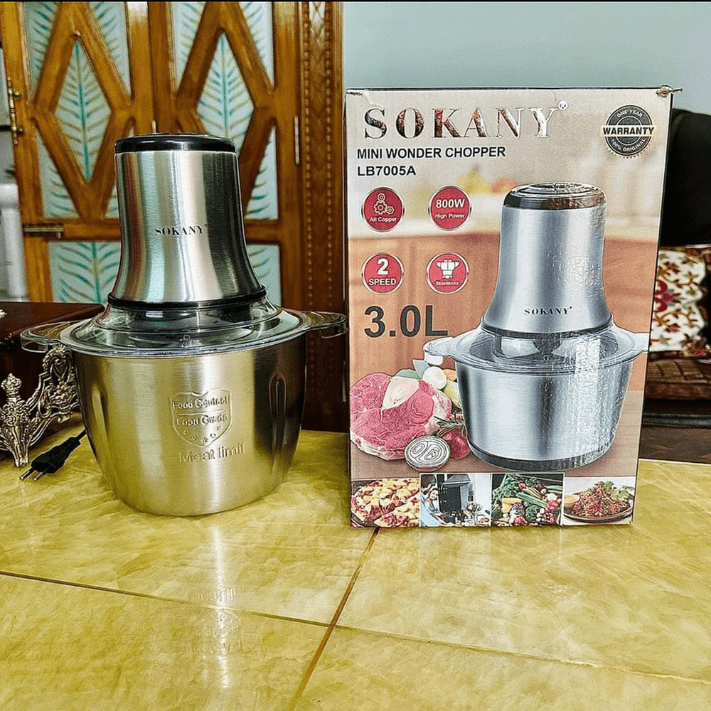 Sokany 800watt meat Grinder and blender (model-7005A)3.Lt